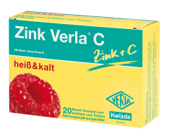 Zink Verla C 5 mg Granulat Himbeer - 20 Stück