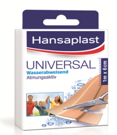 Hansaplast Universal wasserabweisend 1m x 6cm - 1 Stück